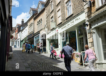 Kräuter auf dem Hügel Shop Frome Somerset England UK Stockfoto