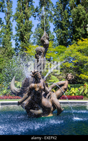 Die historischen Triton-Brunnen im Regents Park, London. Stockfoto