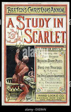 Toronto Weihnachten jährliche 1887 vorgestellten "A Study in Scarlet" von Sir Arthur Conan Doyle; den ersten Auftritt von Sherlock Holmes. Siehe Beschreibung für mehr Informationen. Stockfoto