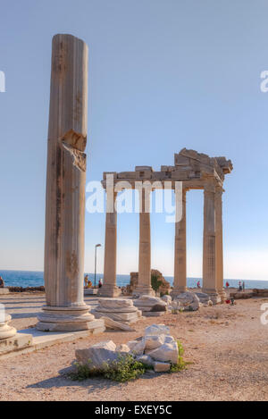 Tempel von Appollo, Side, Antalya, Pamphylien, Türkei Stockfoto