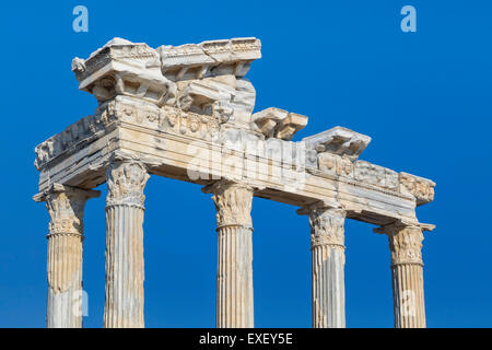 Tempel von Appollo, Side, Antalya, Pamphylien, Türkei Stockfoto