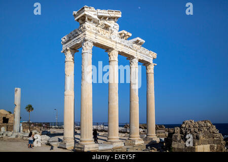 Tempel von Appollo, Side, Antalya, Pamphylien, Türkei Stockfoto