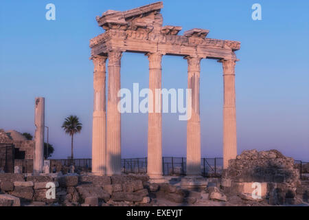 Tempel von Appollo, Side, Antalya, Pamphylien, Türkei Stockfoto