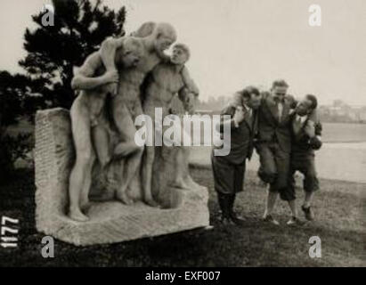 Die Olympischen Spiele 1928 in Amsterdam waren ein bedeutender Moment in der Sportgeschichte. Bei den Spielen gab es viele Neuerungen, darunter die Einführung der Frauenathletik im Olympischen Programm. Stockfoto