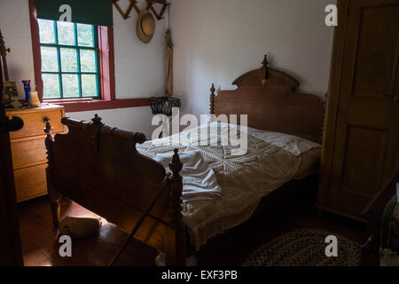 Doon Heritage Village Schlafzimmer Bauernhaus Stockfoto