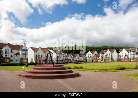Moderne Wohnanlage am St. Davids Hafen, Dalgety Bay, Fife Stockfoto