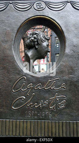 Agatha Christie-Denkmal, Central London England UK Stockfoto