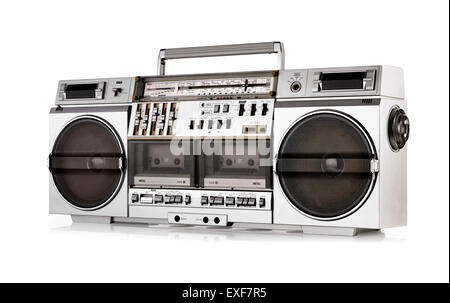 Ein Schnitt, Schuss von Ghetto blaster Stockfoto