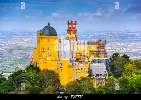 Sintra, Portugal bei Pena Nationalpalast. Stockfoto