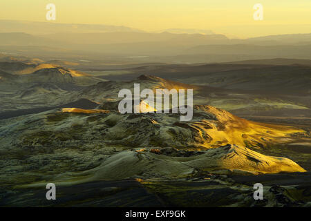 Lakagigar Vulkankrater, Skaftafell-Nationalpark, Island Stockfoto