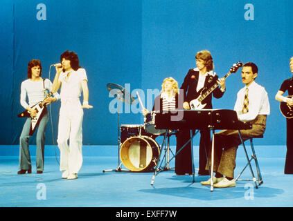 FUNKEN amerikanische Popgruppe im Jahr 1974 mit Russell Mael am Gesang und Bruder Ron am Keyboard Stockfoto