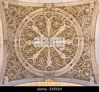 GRANADA, Spanien - 31. Mai 2015: Die Kuppel in der Kirche Monasterio De La Cartuja. Stockfoto