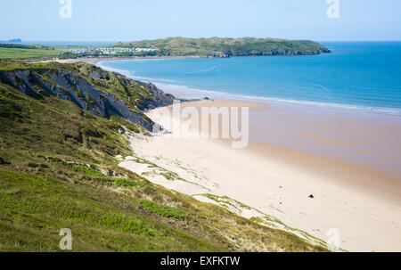 Broughton Burrows und Broughton Bucht an der Westküste der Halbinsel Gower in South Wales UK Stockfoto