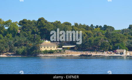 Schauen Sie sich das Vido Insel Korfu Griechenland Stockfoto