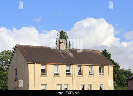 Sozialwohnungen in Airdrie, North Lanarkshire, Schottland Stockfoto