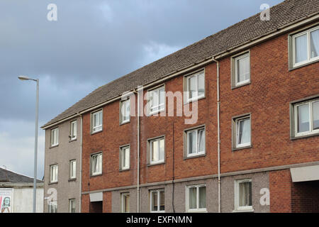 Sozialwohnungen in Airdrie, North Lanarkshire, Schottland Stockfoto