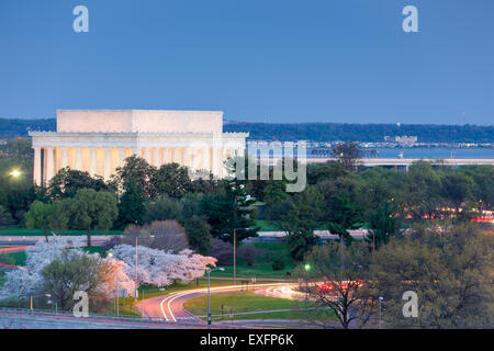 Washington, D.C. am Lincoln Memorial. Stockfoto