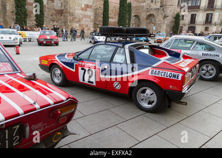 Barcelona Montecarlo Classic Cars 2014 Lancia Montecarlo Stockfoto