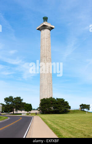 Perrys Sieg und internationalen Friedensdenkmal auf South Bass Island in Put-in Township, Ohio. Stockfoto