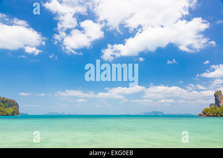 Kristallklare Meer. Stockfoto