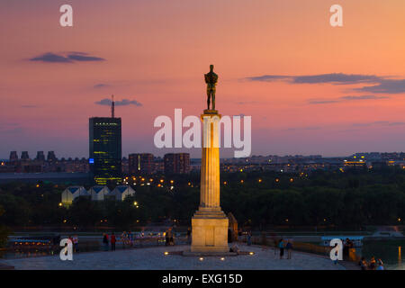 Statue von Victor, Belgrad, Serbien. Stockfoto