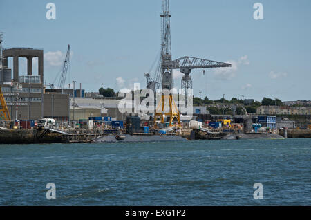 Oberkommandos Devonport Royal Navy Wartung Depot an HMS Drake, Plymouth, UK Stockfoto