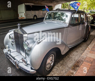 Australien, New South Wales, Sydney, Rolls-Royce Phantom motor Oldtimer, ausgestellt in der Macquarie Street während CARnivale Stockfoto