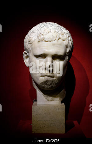 Rom. Italien.  Porträt des römischen Konsul und General Marcus Vipsanius Agrippa (nach 20 v. Chr.). Palazzo Massimo Alle Terme, Museo Nazionale Romano. Stockfoto