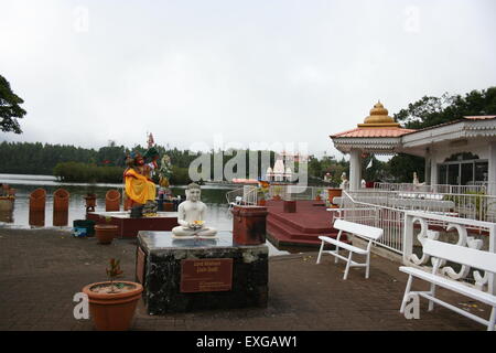 der heilige See und spiritueller Ort fand bei grand Bassin in mauritius Stockfoto