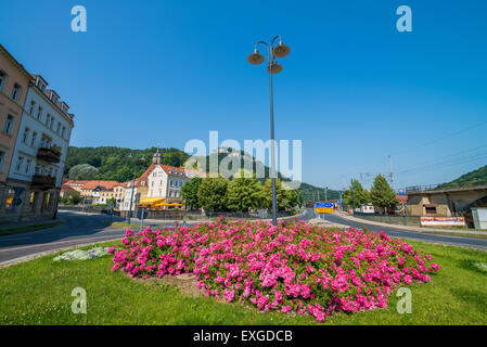 Stadt Königstein, Sachsen, Deutschland, Europa Stockfoto