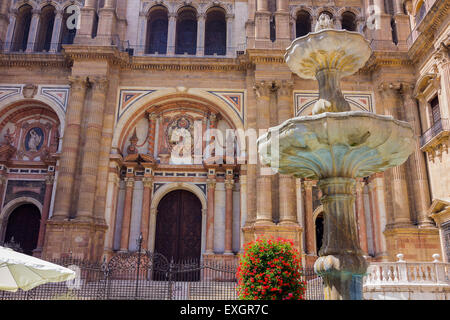 Kathedrale und den Bischofspalast in Malaga, Spanien Stockfoto