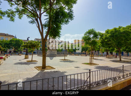 Reisen Sie, Plaza De La Merced in Málaga, Spanien Stockfoto