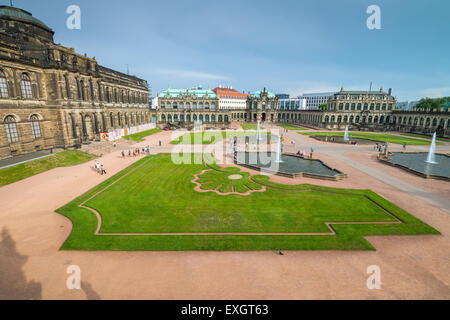 Der Zwinger (Dresdner Zwinger), Altstadt, Dresden, Sachsen, Deutschland, Europa Stockfoto