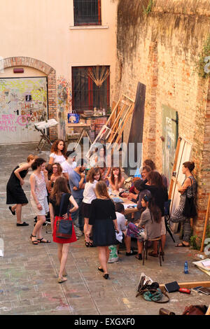 Kunst Nacht Venezia, Accademia di Belle Arti di Venezia Stockfoto