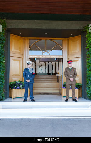 Offiziellen Eingang zum Centre Court an der All England Lawn Tennis Club, Wimbledon, London Stockfoto