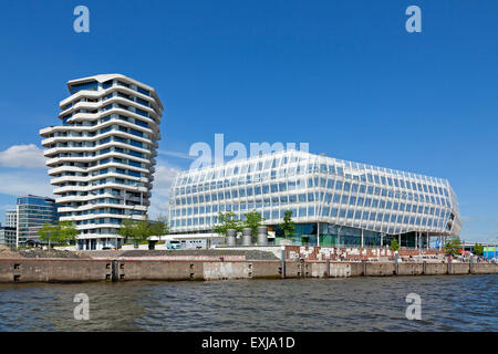 Marco Polo Tower, Unilever-Haus, Hafen City, Hamburg, Deutschland Stockfoto