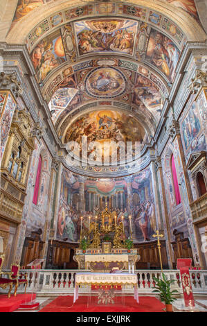 Rom, Italien - 27. März 2015: Das Heiligtum der Kirche Santo Spirito in Sassia mit den Fresken von Scipione Pulzone vom 16. CEN Stockfoto