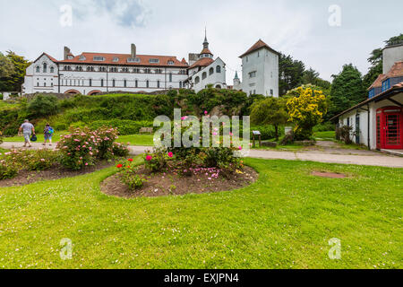 Die Abtei auf Caldey Island - Heimat Zisterzienser-Mönche. Stockfoto