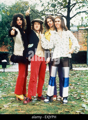 SLADE UK Glam Rock-Gruppe über 1974. Von links: Don Powell, Noddy Holder, Jim Lea, Dave Hill Stockfoto