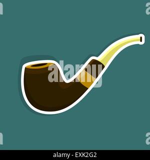 Vektor-Tabak-Pipe-Symbol Stock Vektor