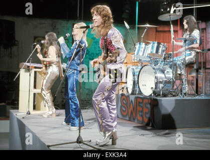 Die Süße de Glam Rock Group über 1974 Stockfoto