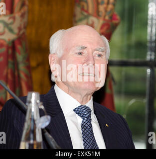 London, UK, 14. Juli 2015. Ehemalige australische Premierminister John Howard an CPS Sir Keith Joseph Memorial Lecture Credit: Prixpics/Alamy Live News Stockfoto