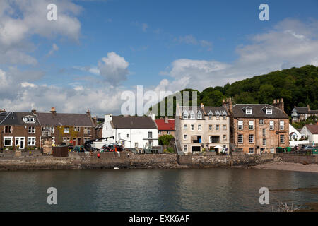 Häuser neben dem Hafen, North Queensferry, Fife Stockfoto