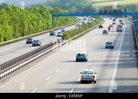 Deutschen Autobahn A61 Eifel Rheinland-Pfalz Deutschland Europa Stockfoto