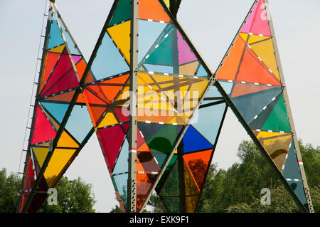 Hochspannung Pole Kunst Ruhr Ruhr Bezirk NRW-Deutschland Stockfoto