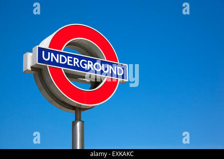 Londoner U-Bahn-Schild am Kings Cross station Stockfoto