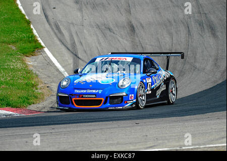 Bowmanville, CAN., 12. Juli 2015 - beim Mobil 1 SportsCar Grand Prix im Canadian Tire Motorsport Park - Mosport in Bowmanville, Kanada am 12. Juli 2015. Stockfoto