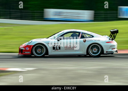 Bowmanville, CAN., 12. Juli 2015 - beim Mobil 1 SportsCar Grand Prix im Canadian Tire Motorsport Park - Mosport in Bowmanville, Kanada am 12. Juli 2015. Stockfoto