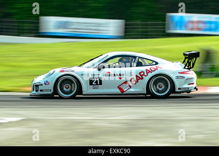 Bowmanville, CAN., 12. Juli 2015 - beim Mobil 1 SportsCar Grand Prix im Canadian Tire Motorsport Park - Mosport in Bowmanville, Kanada am 12. Juli 2015. Stockfoto