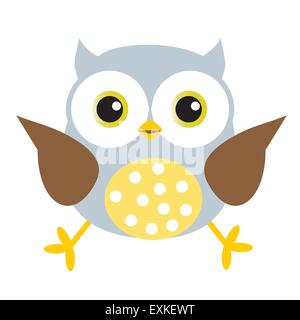 Lustige Eule-Vektor-illustration Stock Vektor